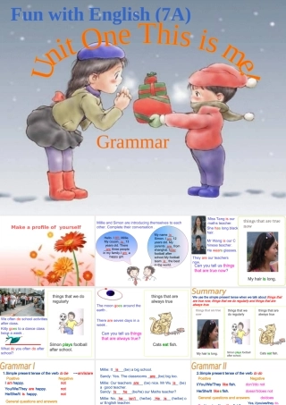 七年级英语7a unit 1 grammar 课件牛津 课件