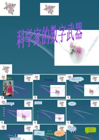 八年级语文下册(科学家的数字武器)课件 北师大版 课件