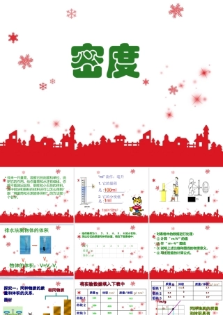 八年级物理_密度_演示文稿