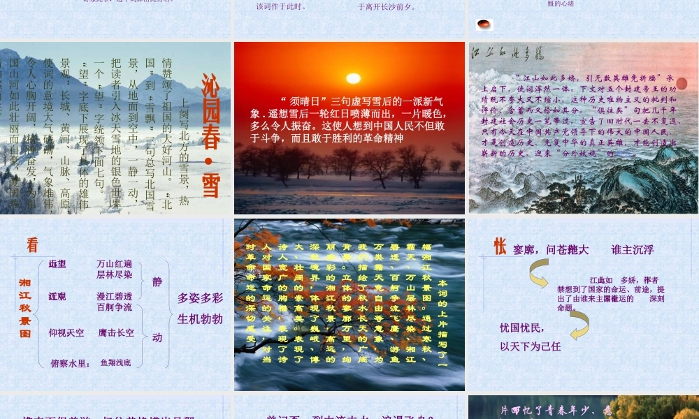 沁园春·长沙(10)