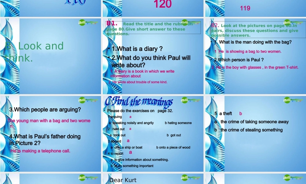 七年级英语上册 Unit 3 Troubles Reading课件 牛津广州版 课件