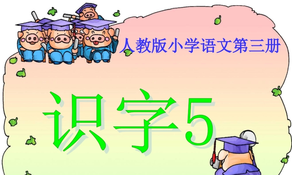 《识字5》精品课件02(新课标人教版二年级上册语文课件)