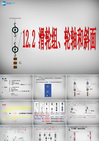 中学八年级物理下册 12.2 滑轮课件 (新版)新人教版