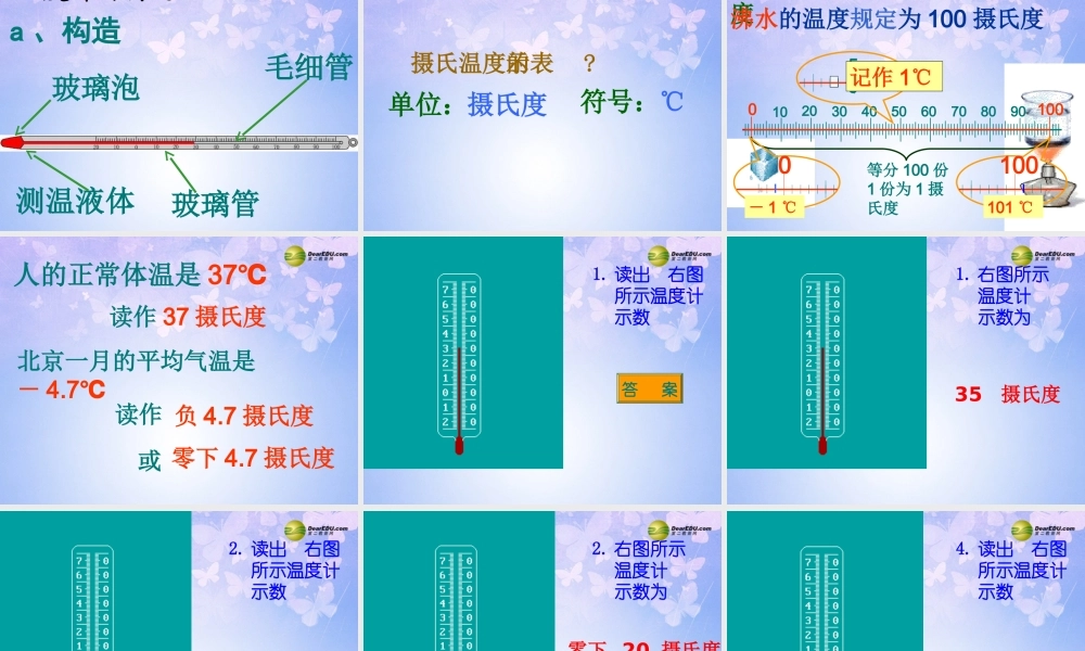 八年级物理上册(第四章 物态变化)全章复习课件 新人教版 课件