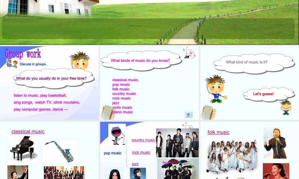 八年级英语Section B(Unit 3 Our Hobbies)Topic 2 What sweet music! 课件