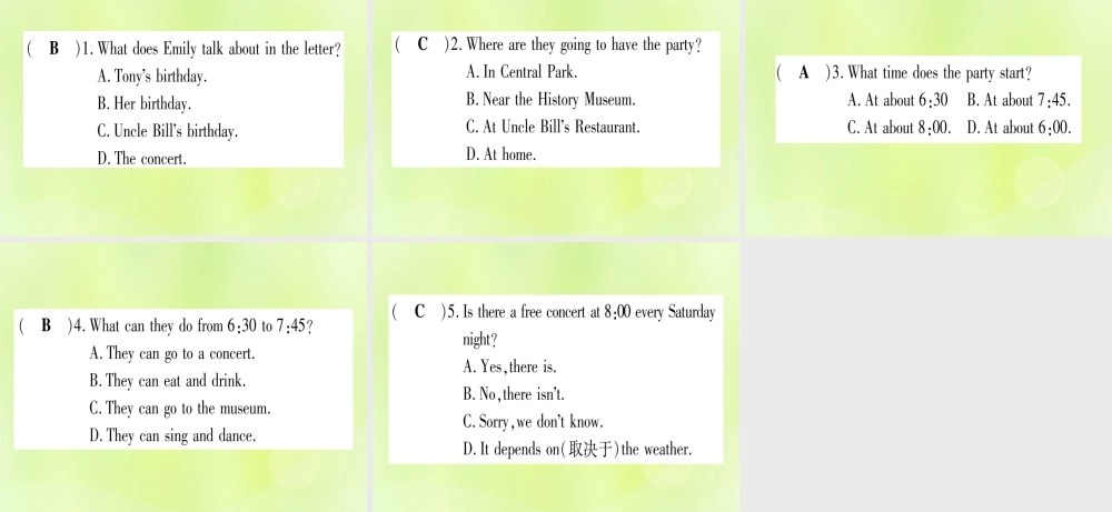 七年级英语上册 Unit 7 Days and Months Review课件 (新版)冀教版 课件