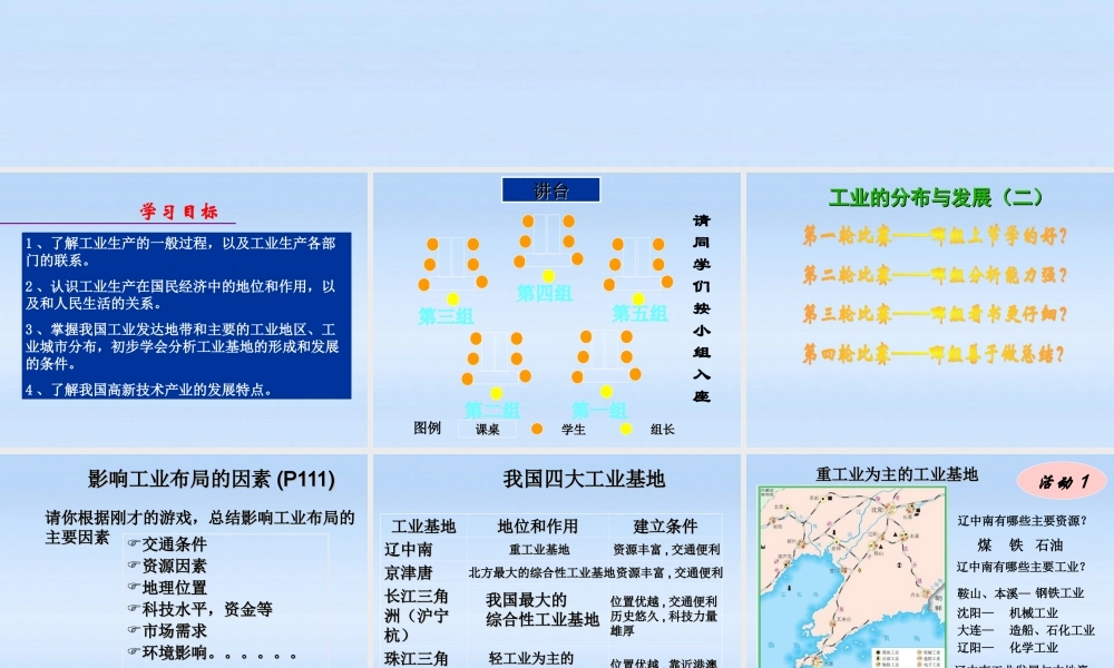 八年级地理上册 4.3工业的分布与发展课件 人教新课标版 课件