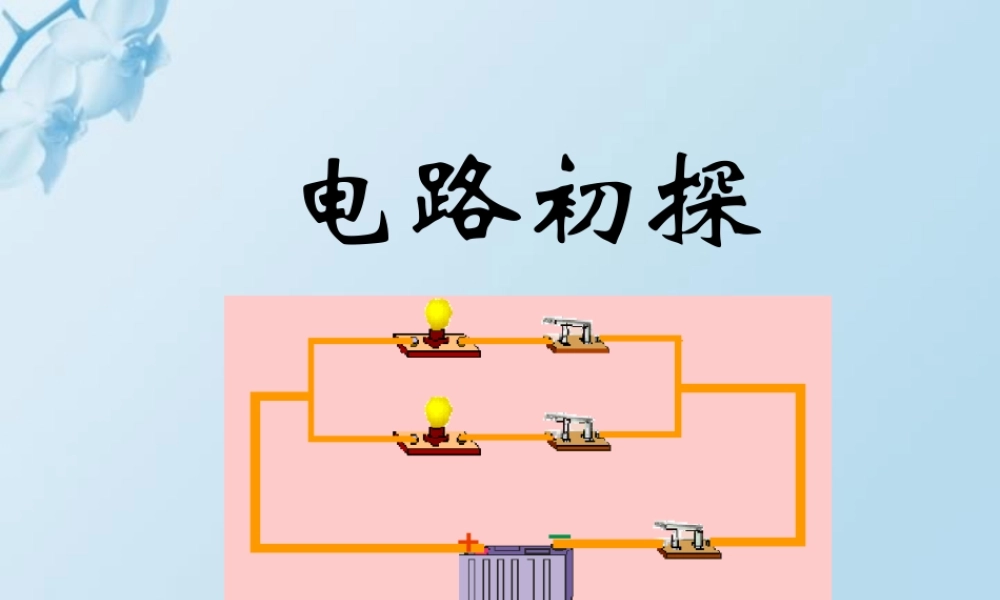 新课标 苏科版初三物理电路初探 课件