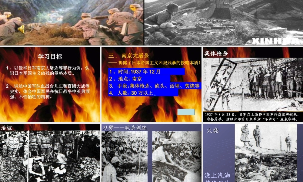 八年级历史(血肉筑长城)课件  课件