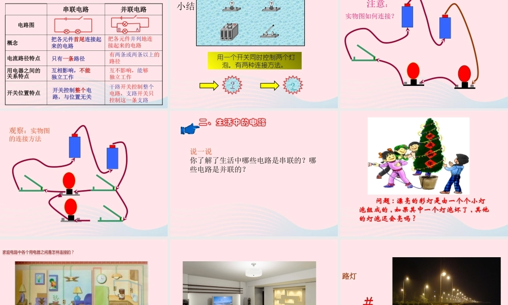 九年级物理全册 153串联和并联课件 (新版)新人教版 课件