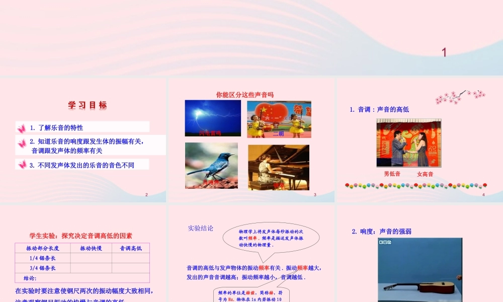 二  乐音课件 八年级物理上册 4.2乐音课件+素材(新版)北师大版 八年级物理上册 4.2乐音课件+素材(新版)北师大版-2