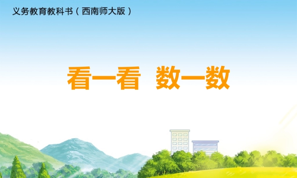 看一看数一数
