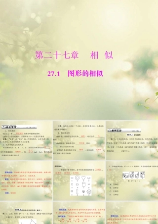 九年级数学下册 第二十七章 相似 271 图形的相似配套课件 新人教版 课件