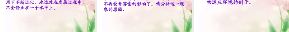 八年级生物下册 生物进化的原因课件 人教新课标版 课件