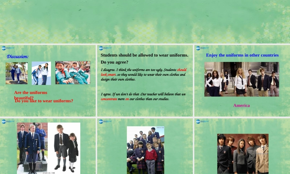 九年级英语全册 Unit 3 Teenagers should be allowed to choose their own clothes Section B2课件 人教新目标版 课件