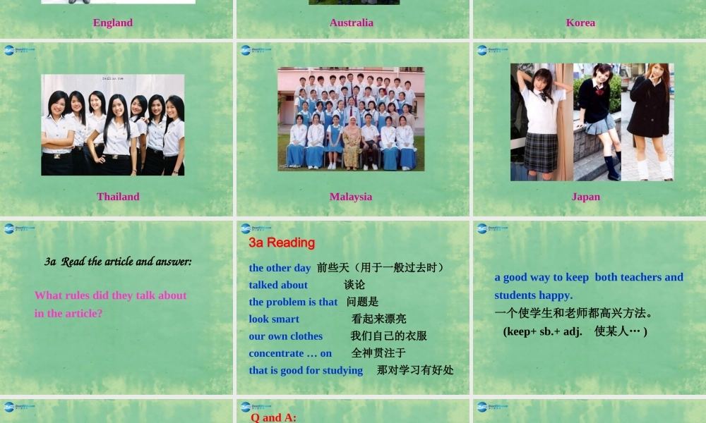 九年级英语全册 Unit 3 Teenagers should be allowed to choose their own clothes Section B2课件 人教新目标版 课件