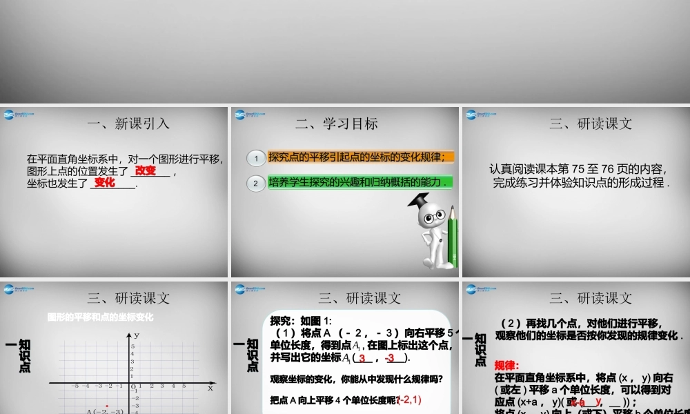 广东省怀集县七年级数学下册 7.2 坐标方法的简单应用课件 (新版)新人教版 课件
