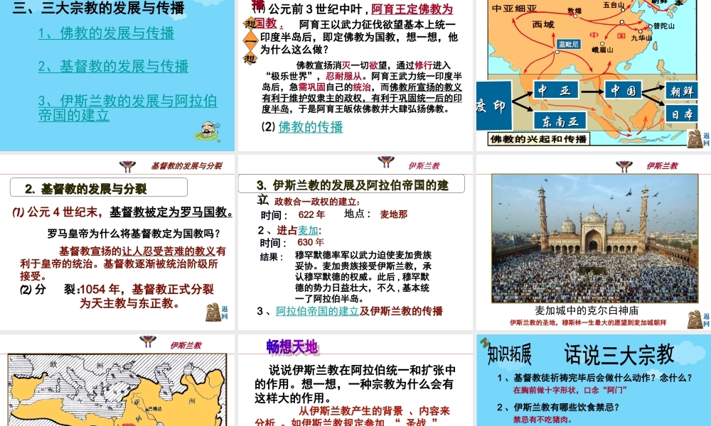 世界三大宗教课件