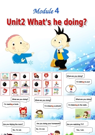 外研社二年级下册Module4_Unit2_what's_he_doing