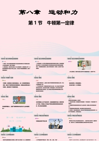 八年级物理下册 第八章 运动和力课件 (新版)新人教版 课件