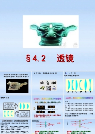 八年级物理上册 4.2透镜1课件 苏科版 课件