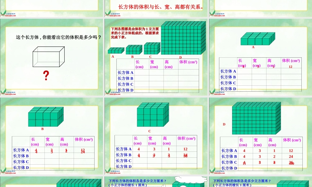《长方体的体积》好PPT课件