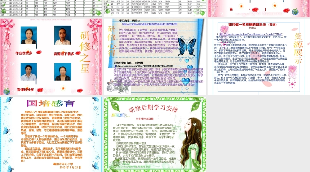 襄阳市河心小学--国培阶段总结
