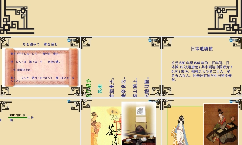 中考历史(唐朝的对外友好往来)复习课件1 课件