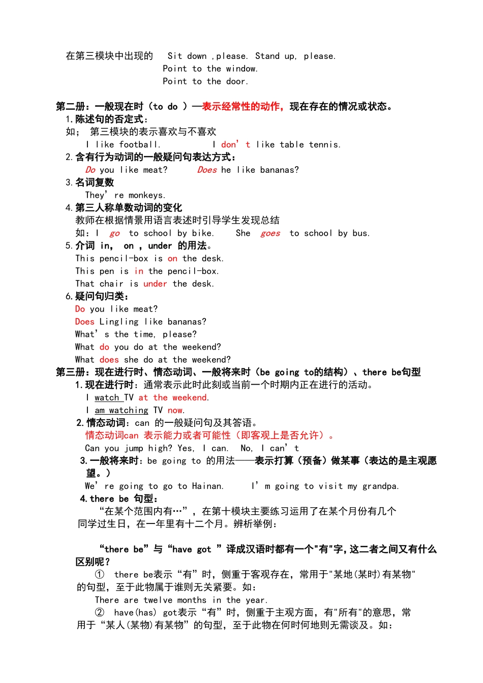 小学英语语法汇总_第2页