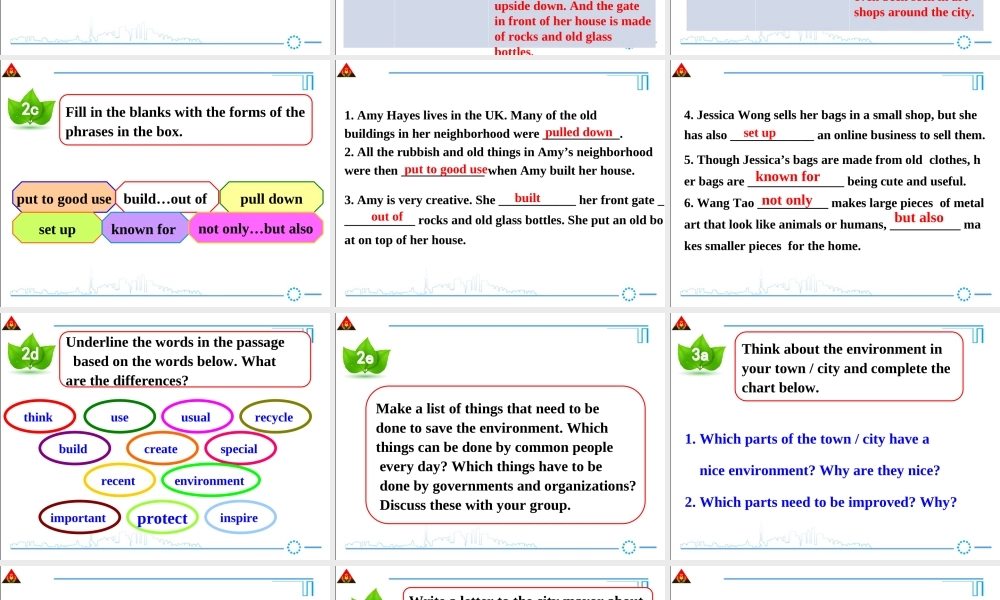 2014年人教版新目标九年级英语Unit13（第5课时）精美课件