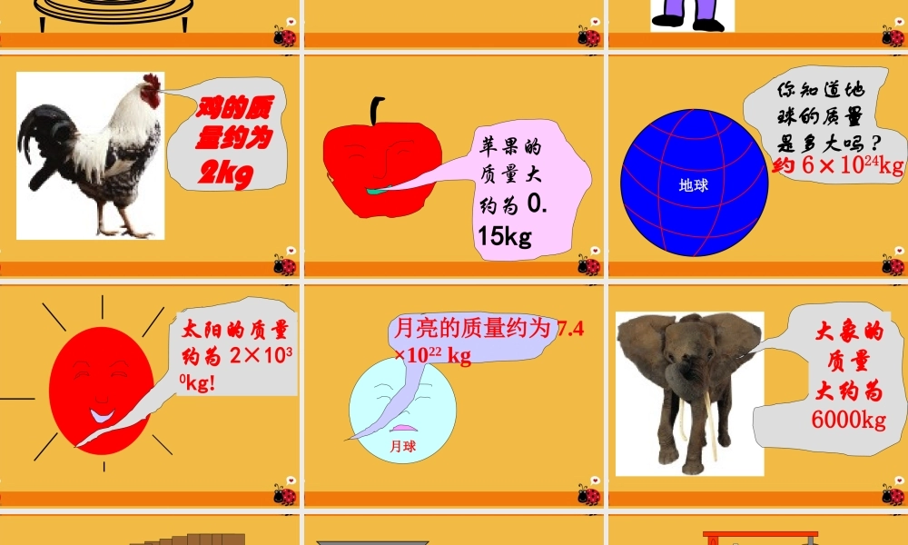 九年级物理 第十一章第二节质量课件 人教新课标版 课件