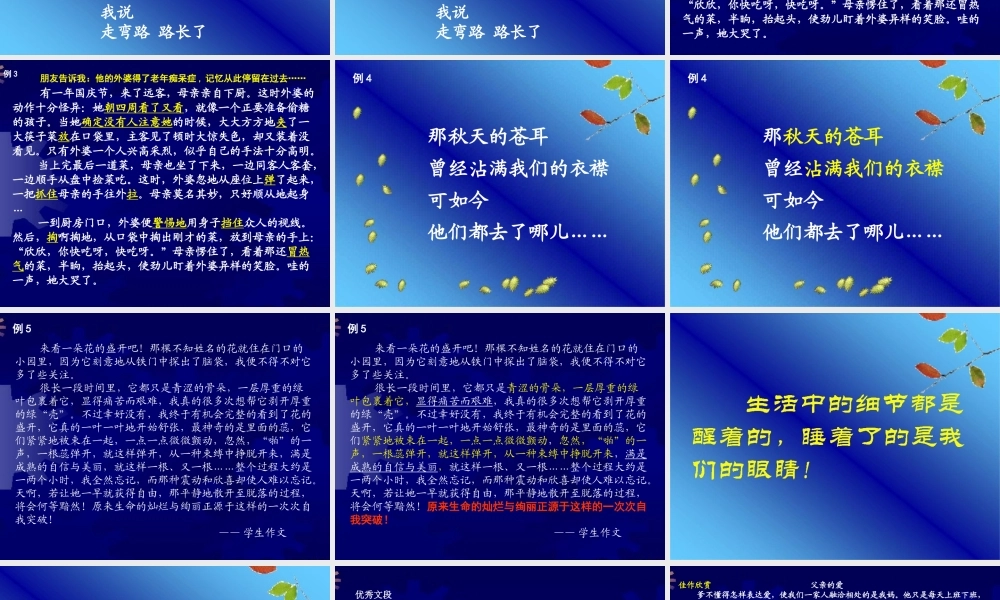 作文系列课件-找寻让我们心动的