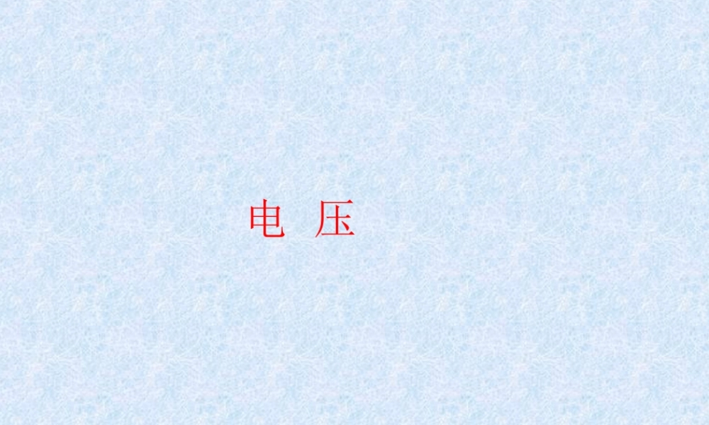 初中物理电压课件