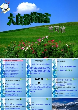 八年级语文上册 第四单元(大自然的语言)课件 人教新课标版 课件