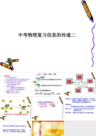新课标中考物理复习信息的传递二 试题