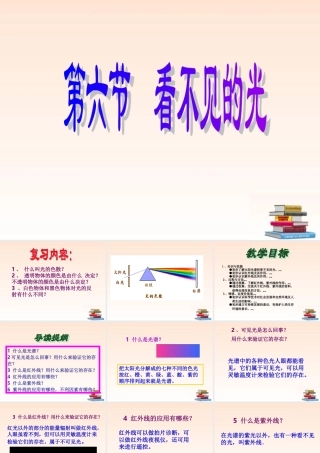 八年级物理上册 2.6看不见的光课件 人教新课标版 课件