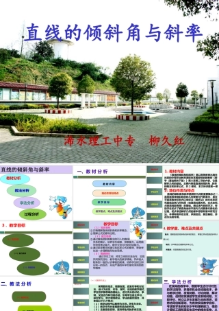 柳久红《直线的倾斜角与斜率》