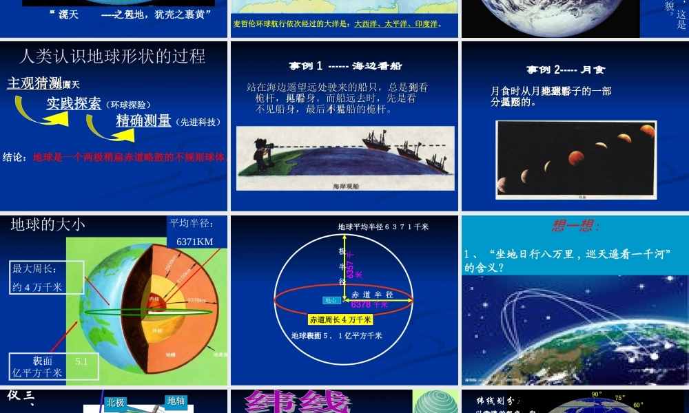 地球的面貌-认识地球(1)