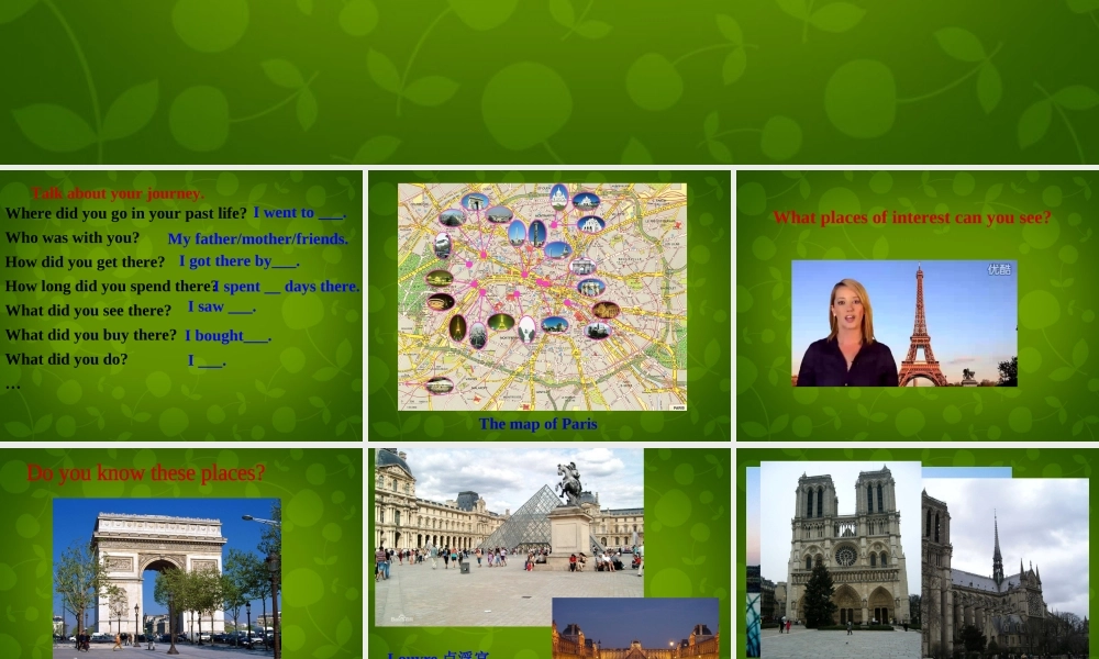 中学七年级英语下册 Module 10 Unit 2 This morning we took a walk课件 (新版)外研版 课件