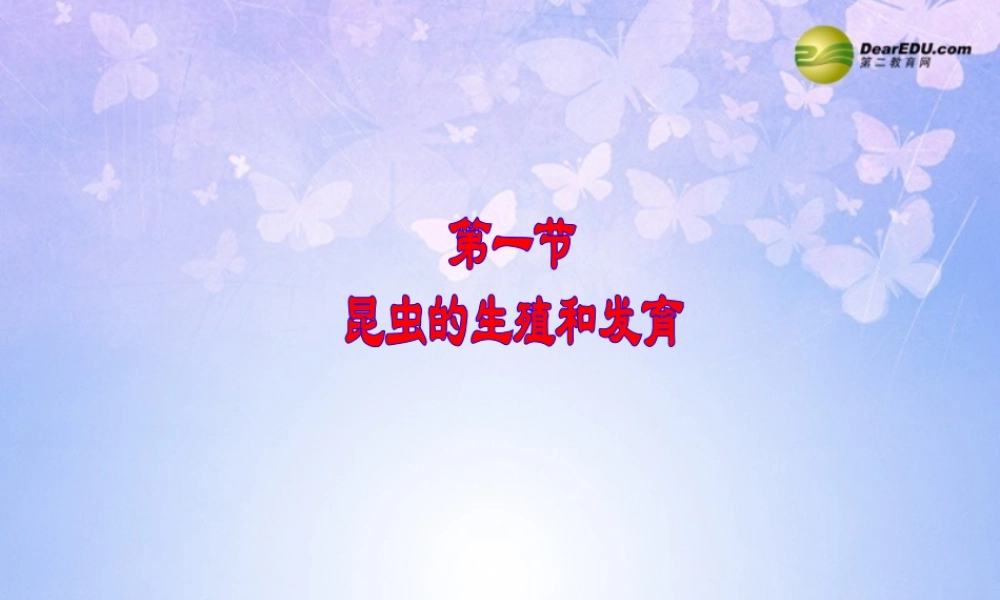 中学八年级生物上册 昆虫的生殖和发育课件 济南版 课件