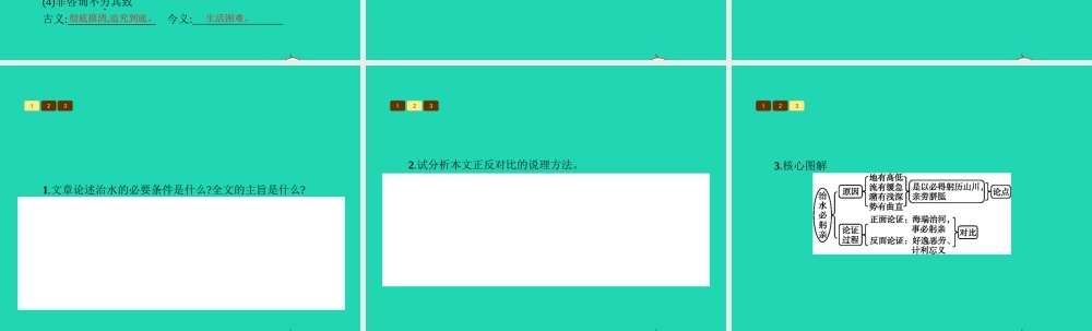 八年级语文上册 第五单元 二十五 治水必躬亲课件 苏教版 课件