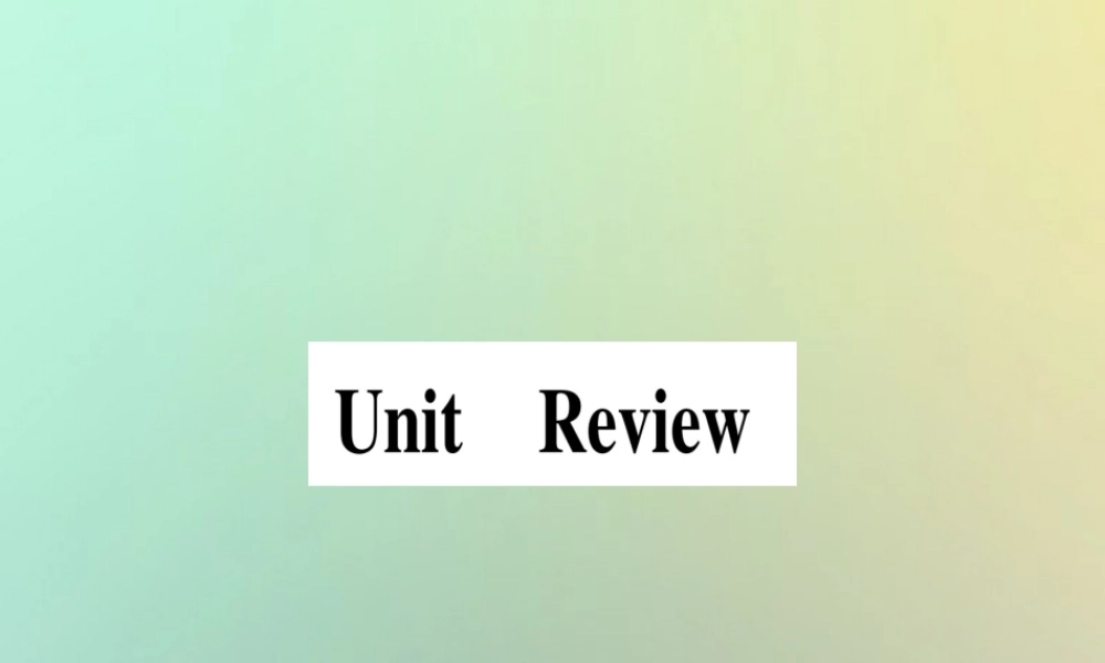 八年级英语上册 Unit 4 My Neighbourhood Review课件 (新版)冀教版 课件