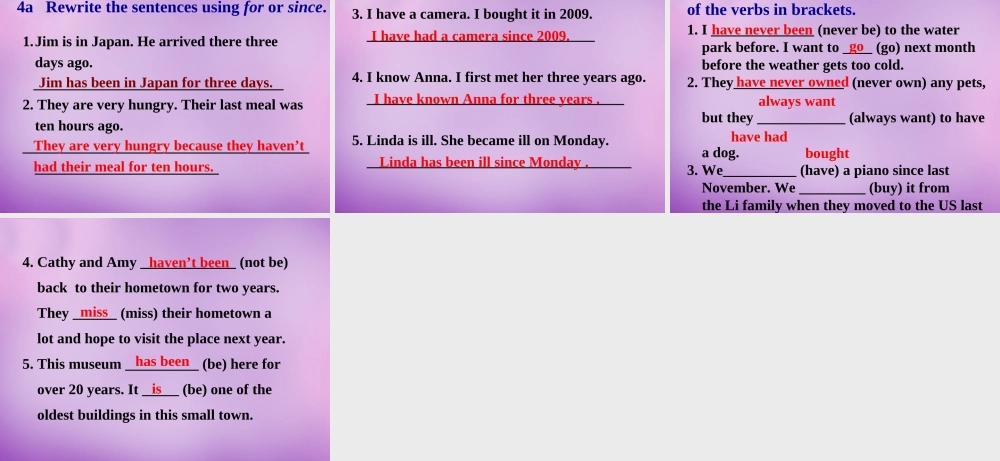 八年级英语下册 Unit 10 I ve had this bike for three years(第3课时)课件 (新版)人教新目标版 课件