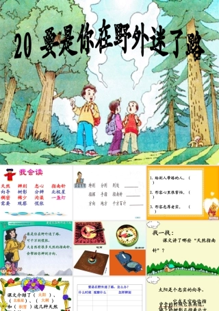 要是你在野外迷了路 