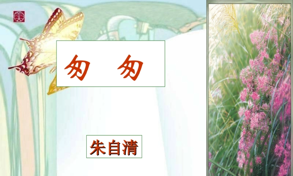 人教新课标六年级语文下册《匆匆_10》PPT课件