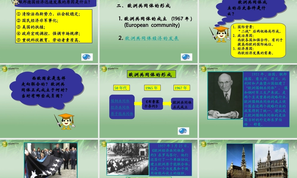 九年级历史下册(第10课 欧盟成立)课件 岳麓版 课件