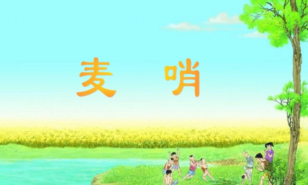 麦哨教学课件