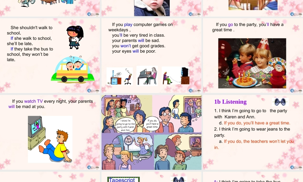 八年级英语下册 IF YOU GO TO THE PARTY YOU_LL HAVE A GOOD TIME课件 人教新目标版 课件