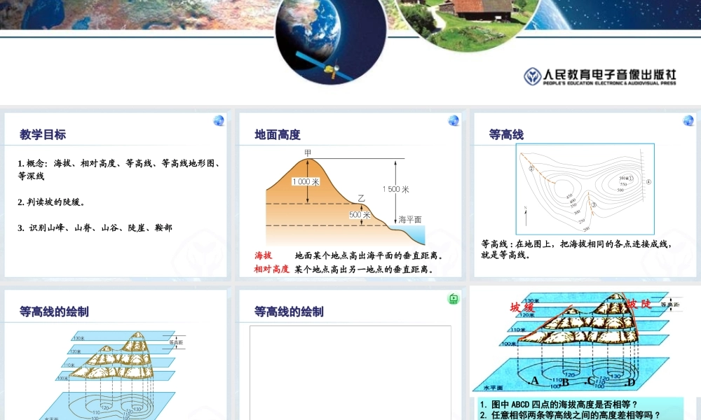 地形图的判读20141013