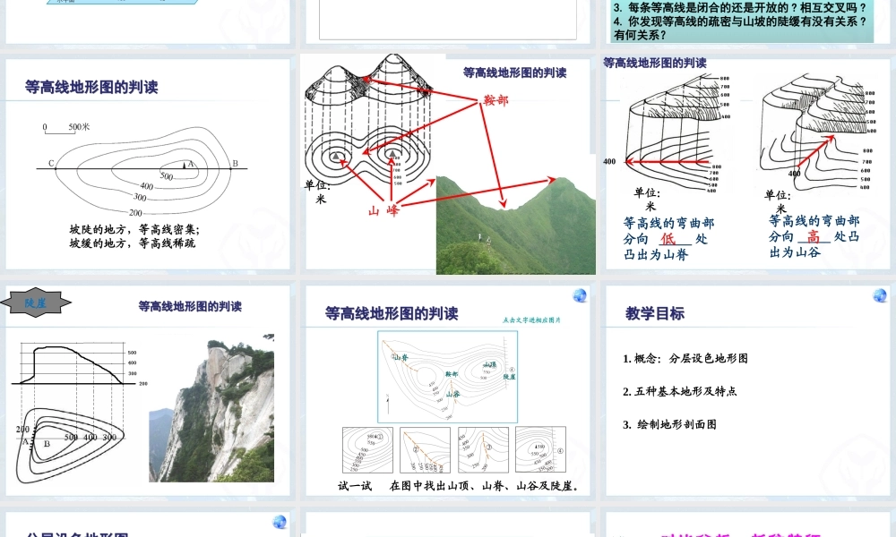 地形图的判读20141013